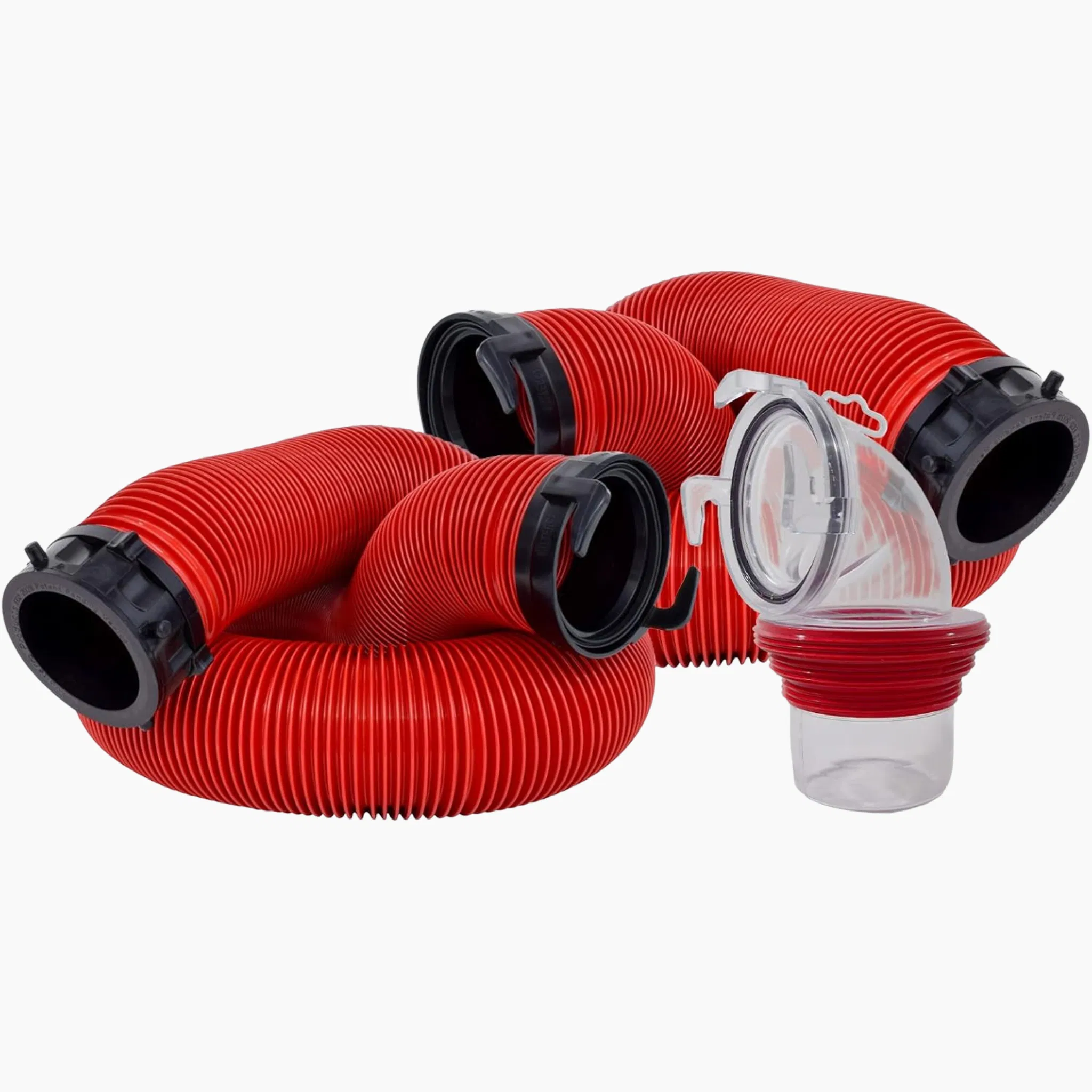 A premium RV sewer hose kit with secure fittings