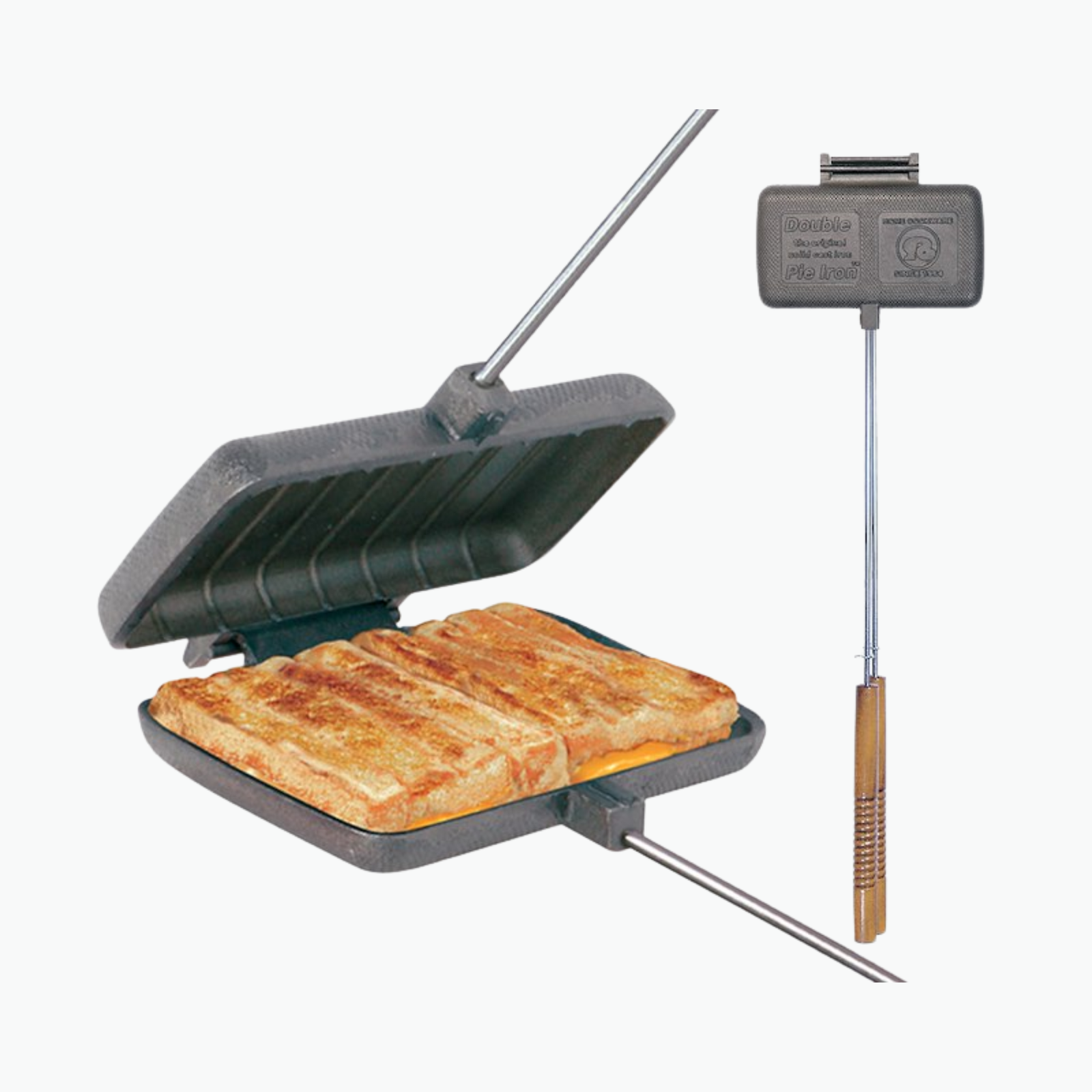 Rome Industries Double Pie Iron Campfire Cooker - Cast Iron - Rome - view 1