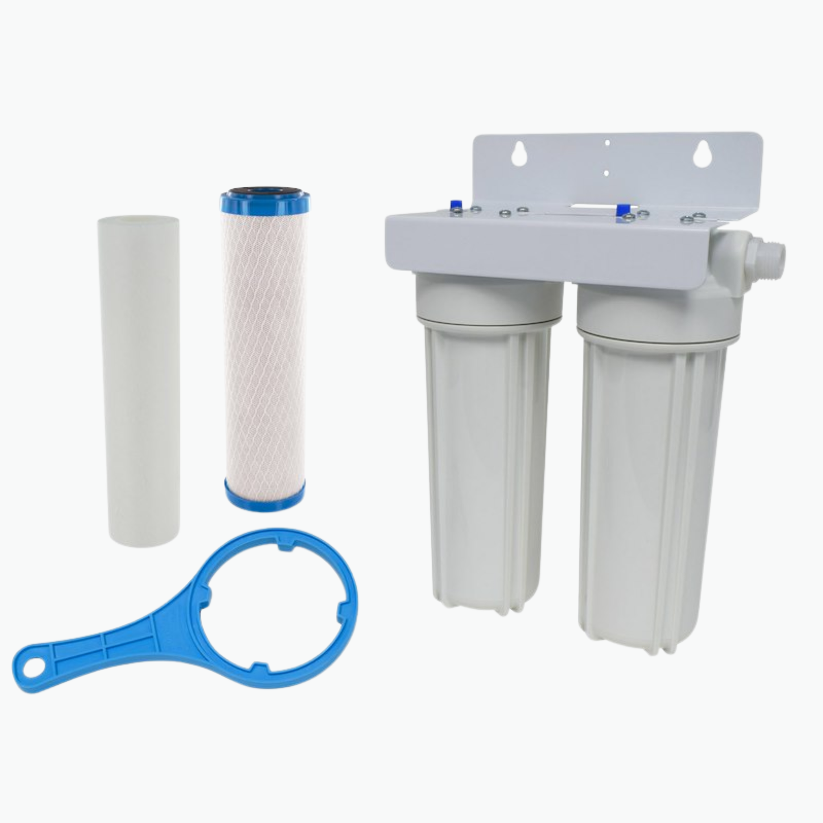 AquaFRESH Dual RV Water Filter System - Sediment & Carbon Block - Valterra / Dometic - view 1