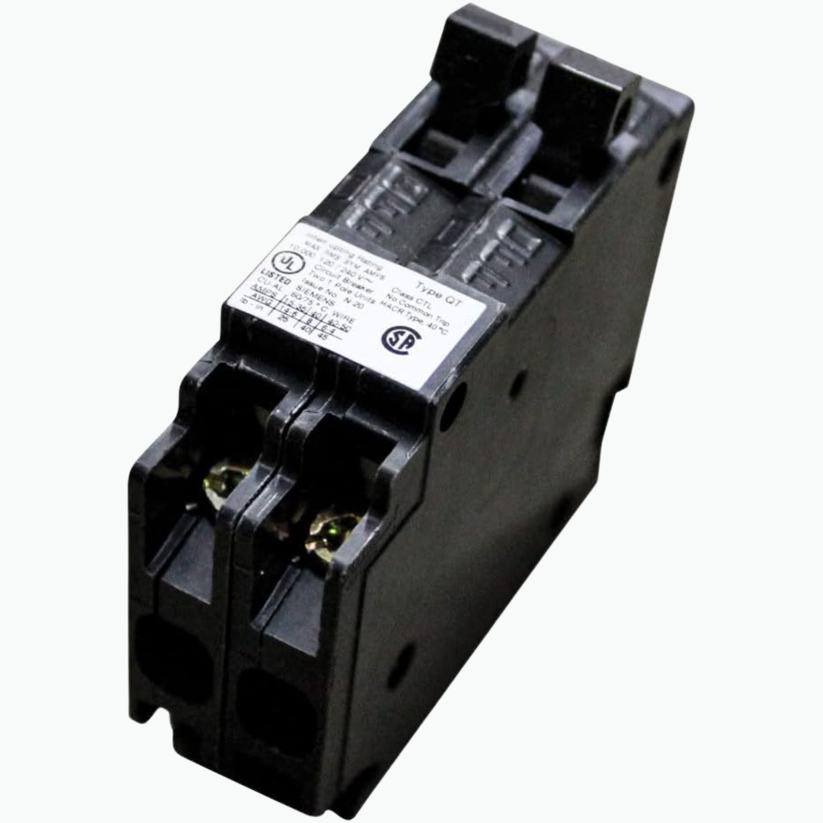 Parallax Twin Duplex Circuit Breaker - Multiple Amp Options - Parallax Power Supply
