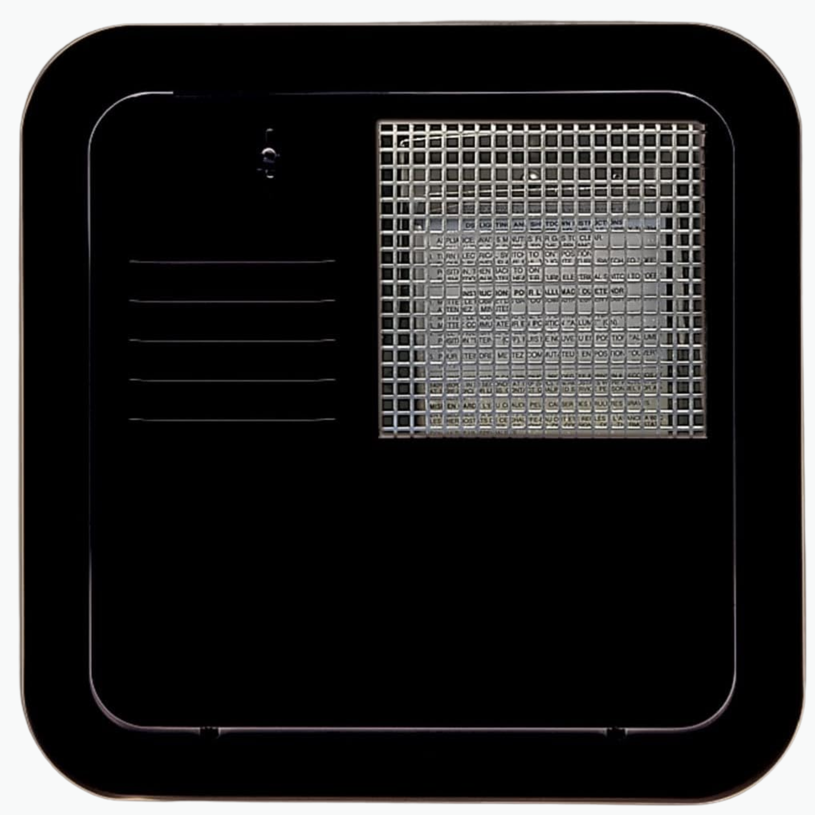 Suburban Advantage RV Water Heater Access Door - Black, Flush Mount - Suburban / Airxcel