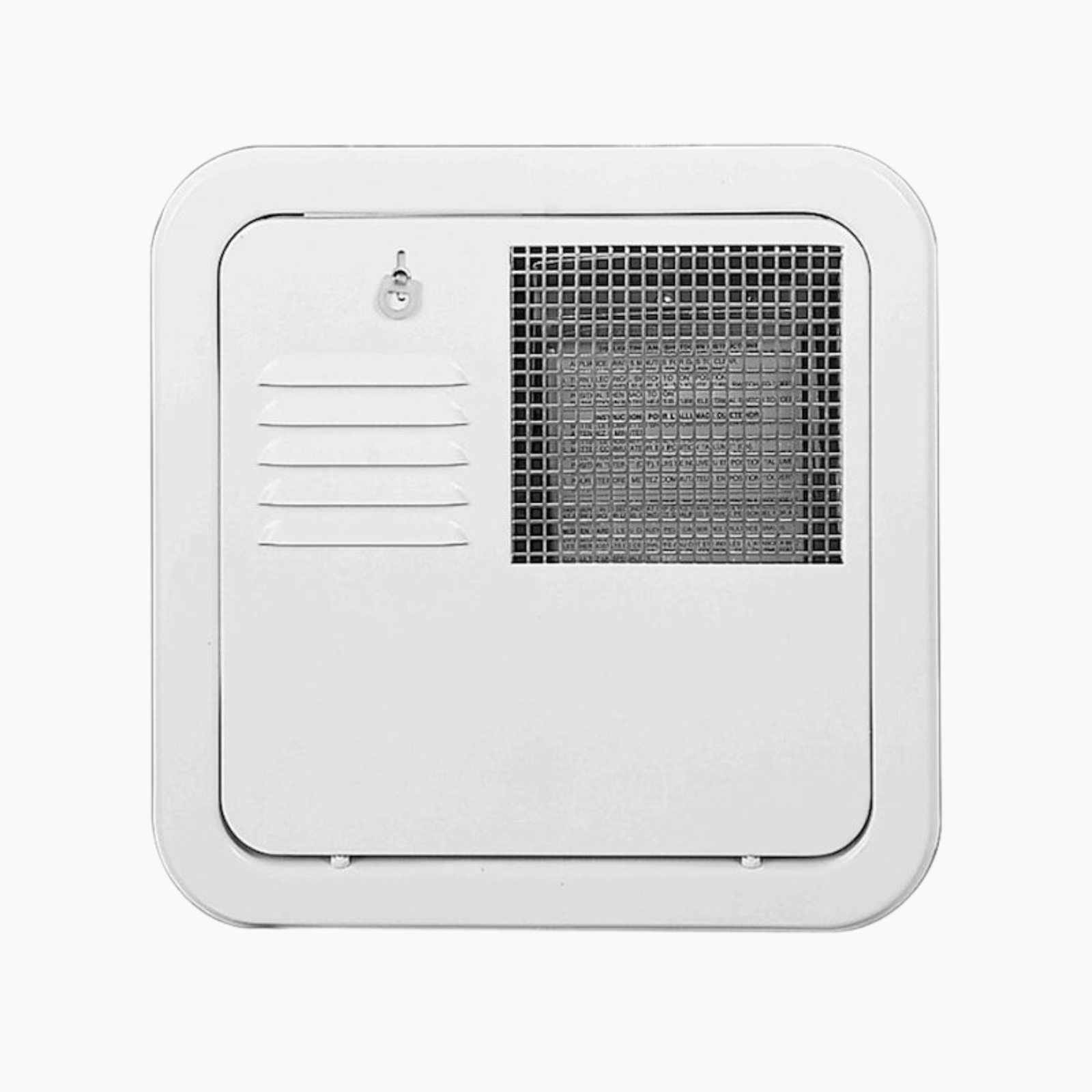 Suburban Advantage RV Water Heater Access Door - Polar White, Flush Mount - Suburban / Airxcel